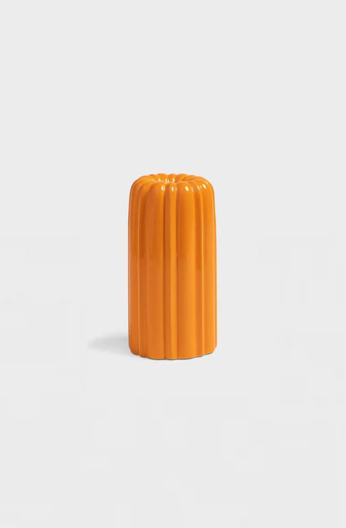 Candleholder turban orange