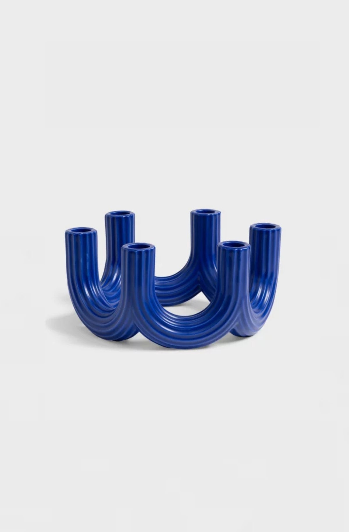 Candleholder churros blue